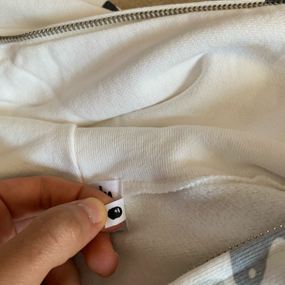 SOLD Bape A Bathing Ape White Galaxy Shark Hoodie - Picture 4 of 8